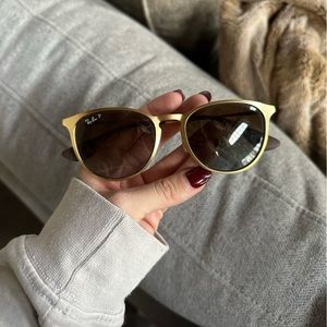 Polarized Gold ray ban sunglasses
